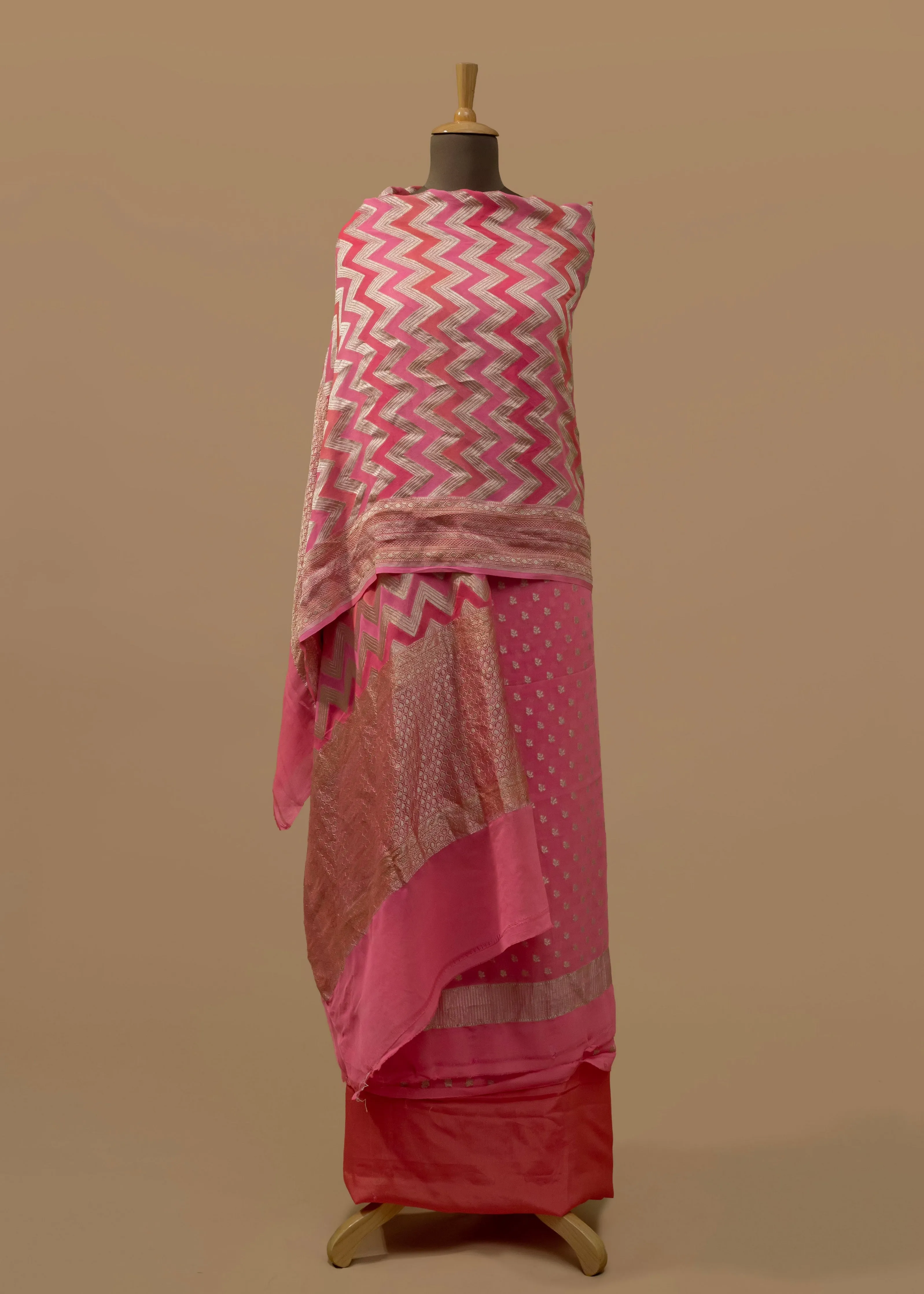 Pure Georgette Banarasi Handwoven Suit Dupatta