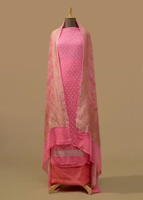 Pure Georgette Banarasi Handwoven Suit Dupatta