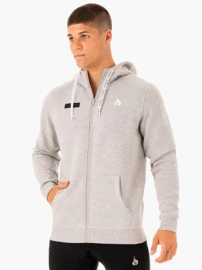 Recharge Zip Up Hoodie - Grey Marl