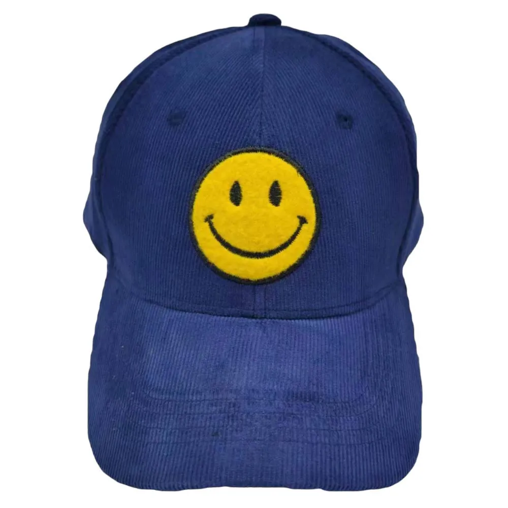 Smile Pointed Corduroy Baseball Cap