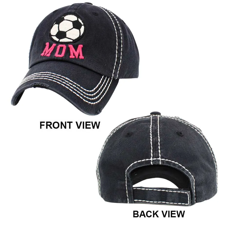 Soccer Mom Message Vintage Baseball Cap