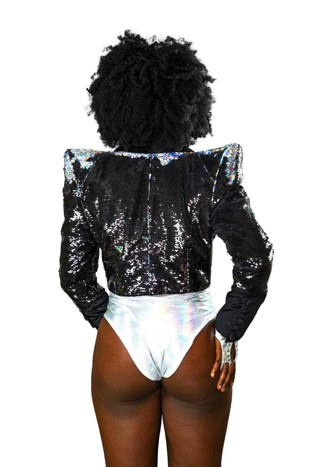 Stardust Crop Sequin Jacket