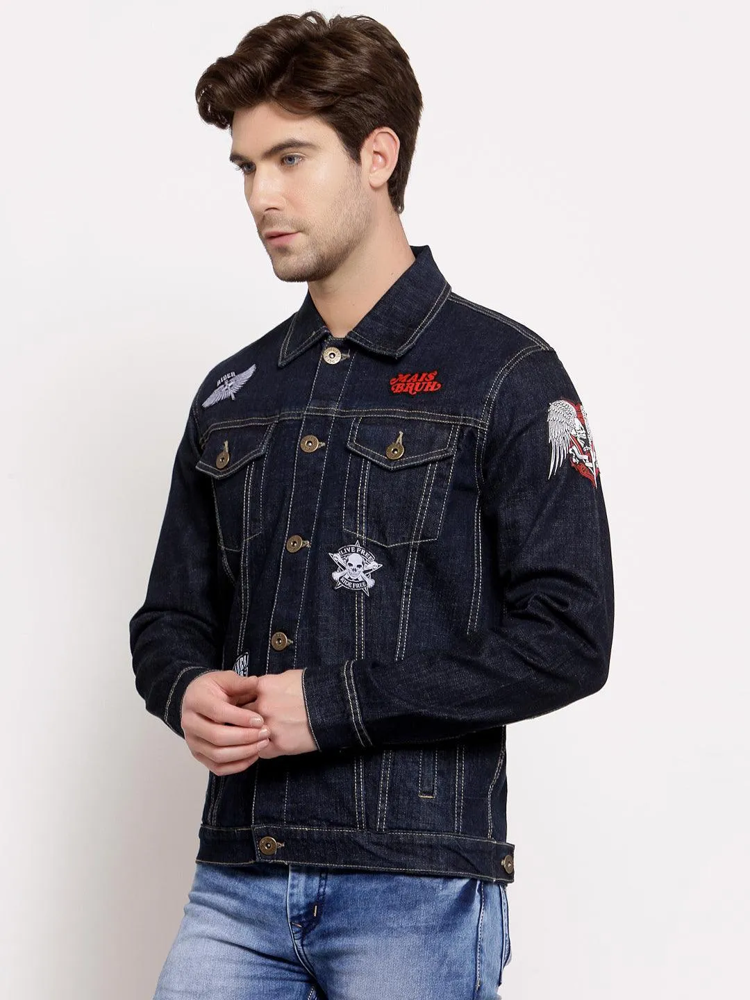 Style Quotient Mens Solid Denim Jackets all