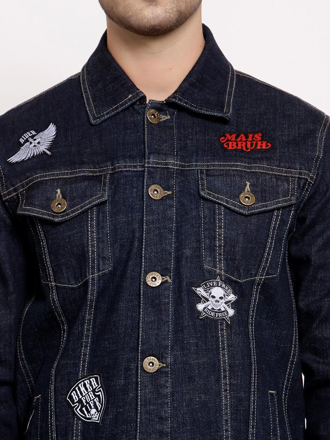 Style Quotient Mens Solid Denim Jackets all