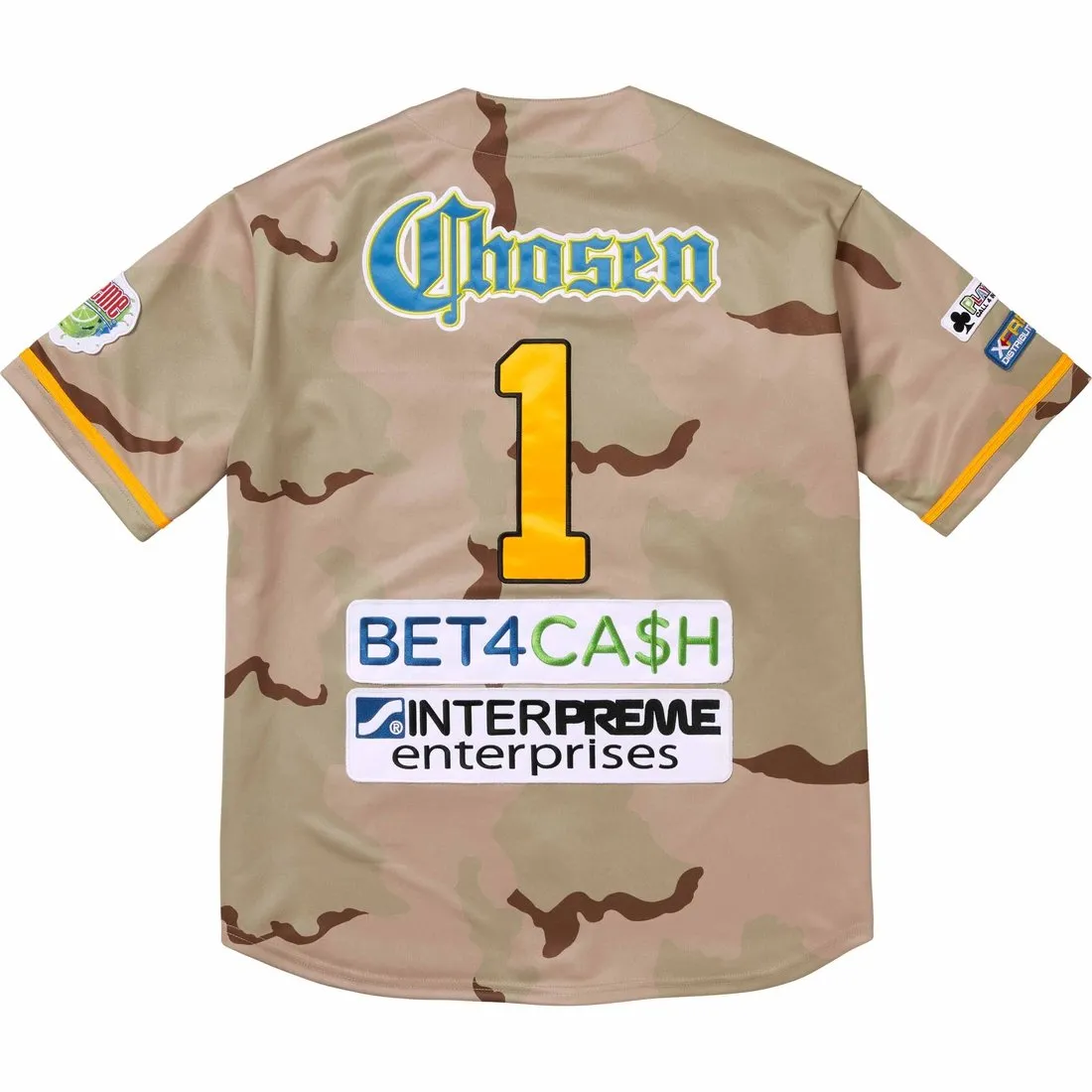 SUPREME CHOSEN ONE BASEBALL JERSEY-CAMO