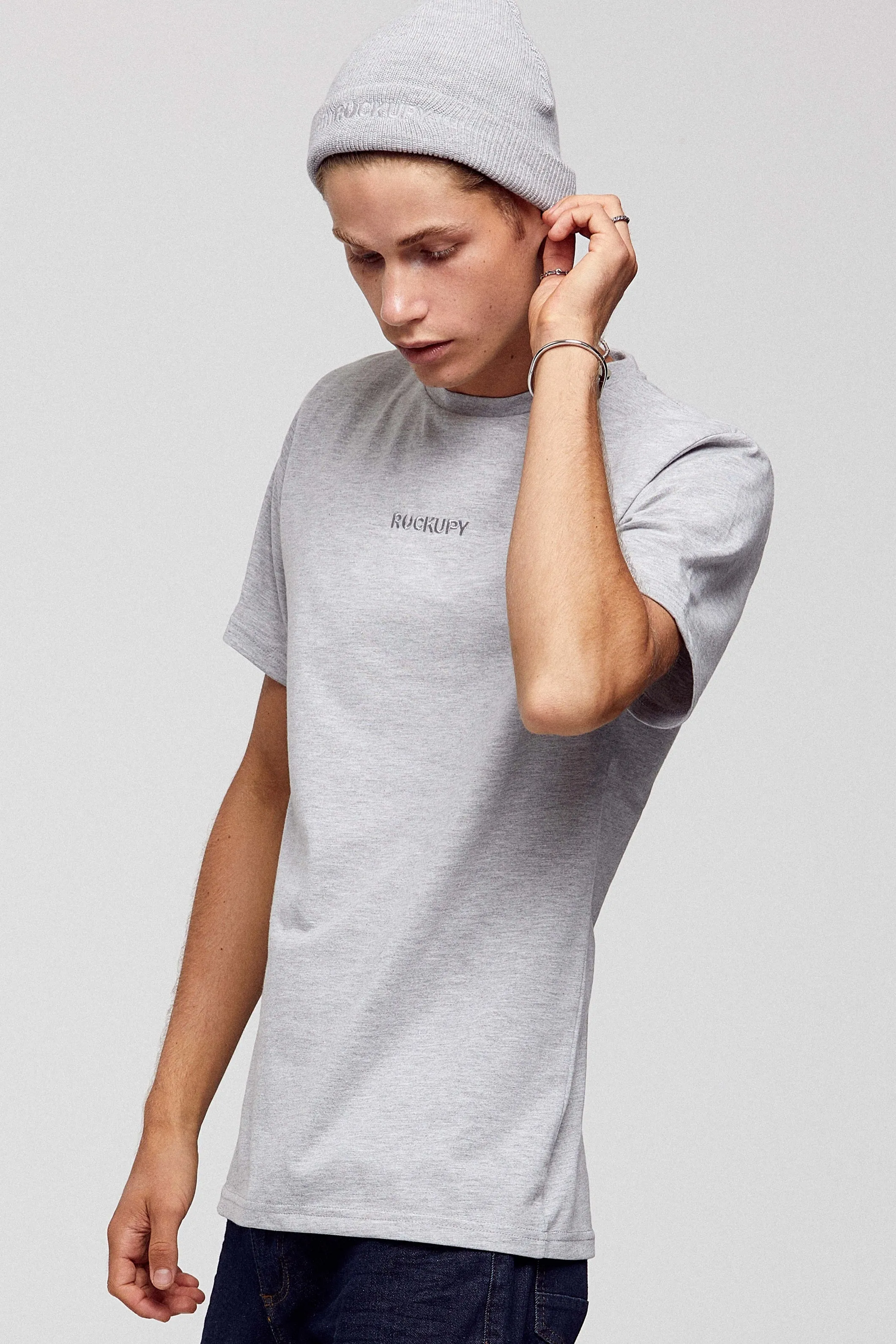 T-Shirt Unisex Basic Grey Melange