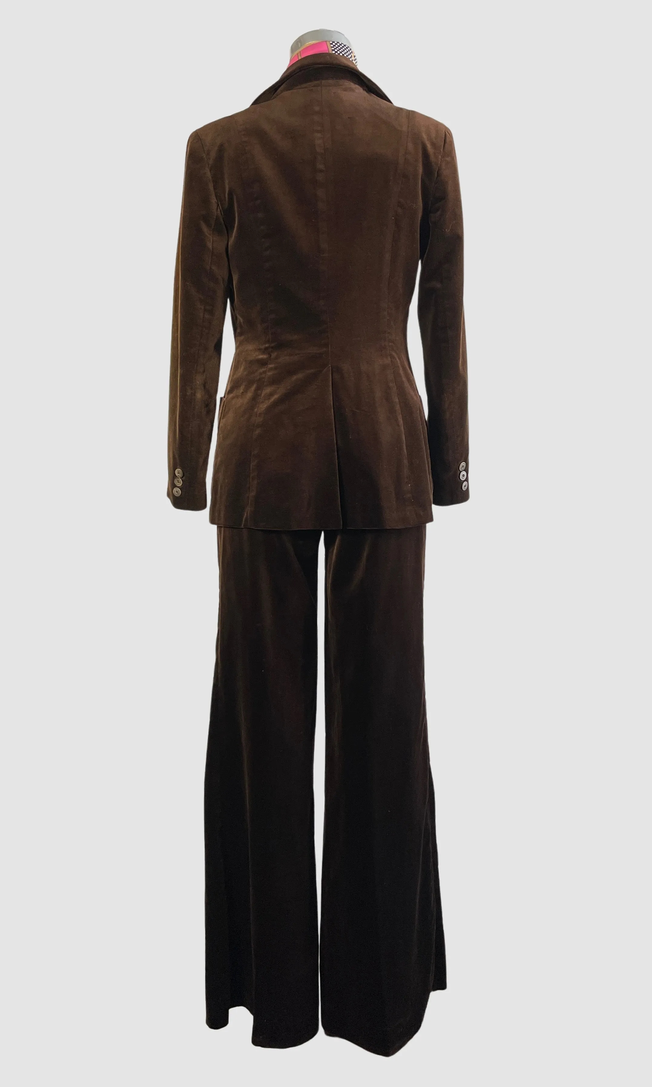 VELVET CRUSH 70s SIR For Her Pant Suit  Small Medium