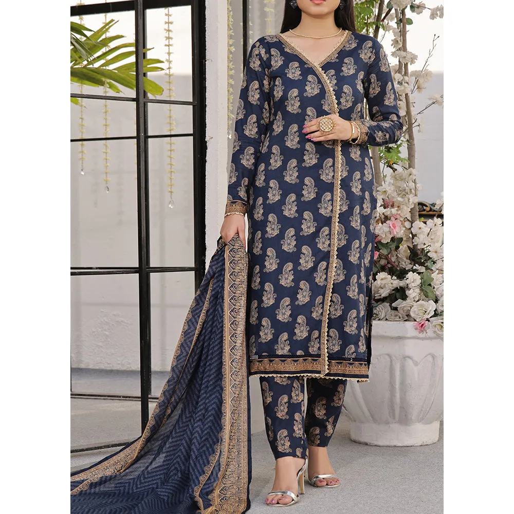 Vs Aiza & Momina Printed Lawn Unstitched 3Pcs Suit V-2 - 312