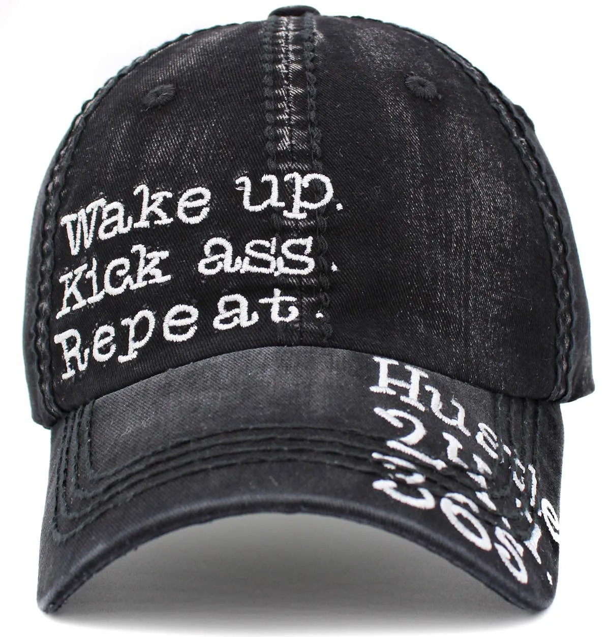 Wake up. Kick ass. Repeat Baseball Cap