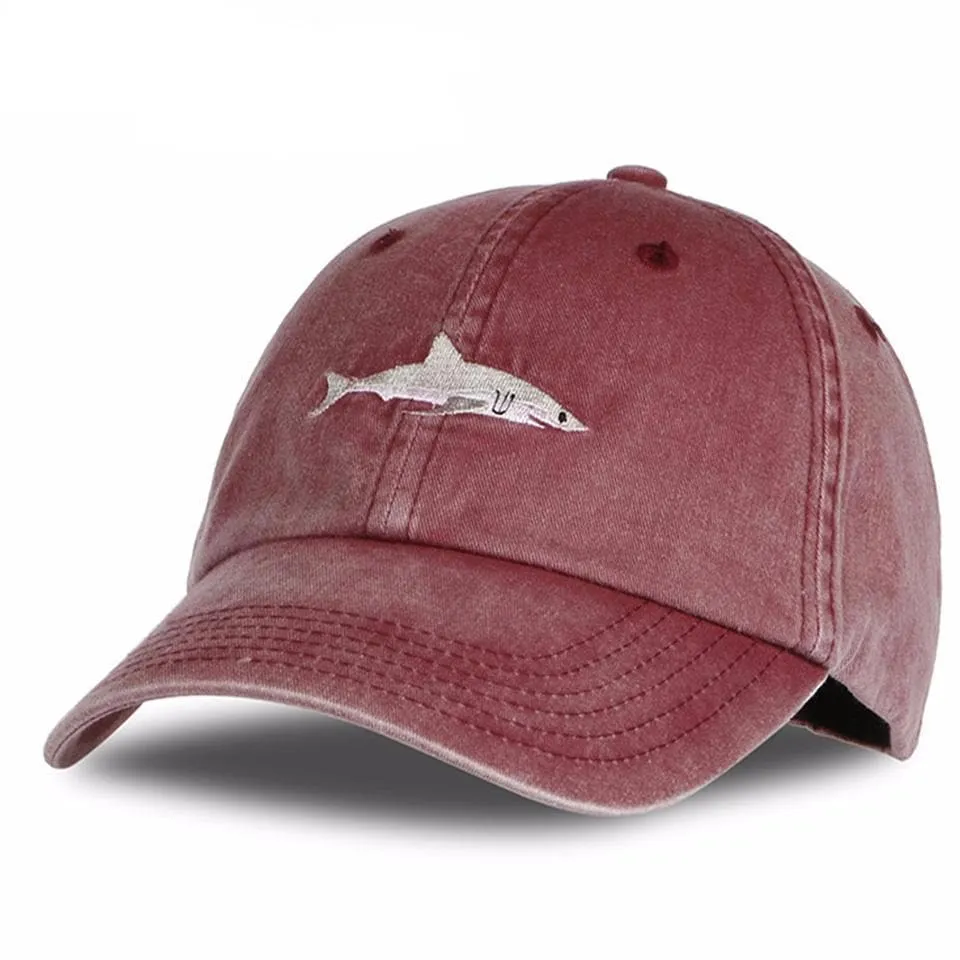 Washed Shark Cap