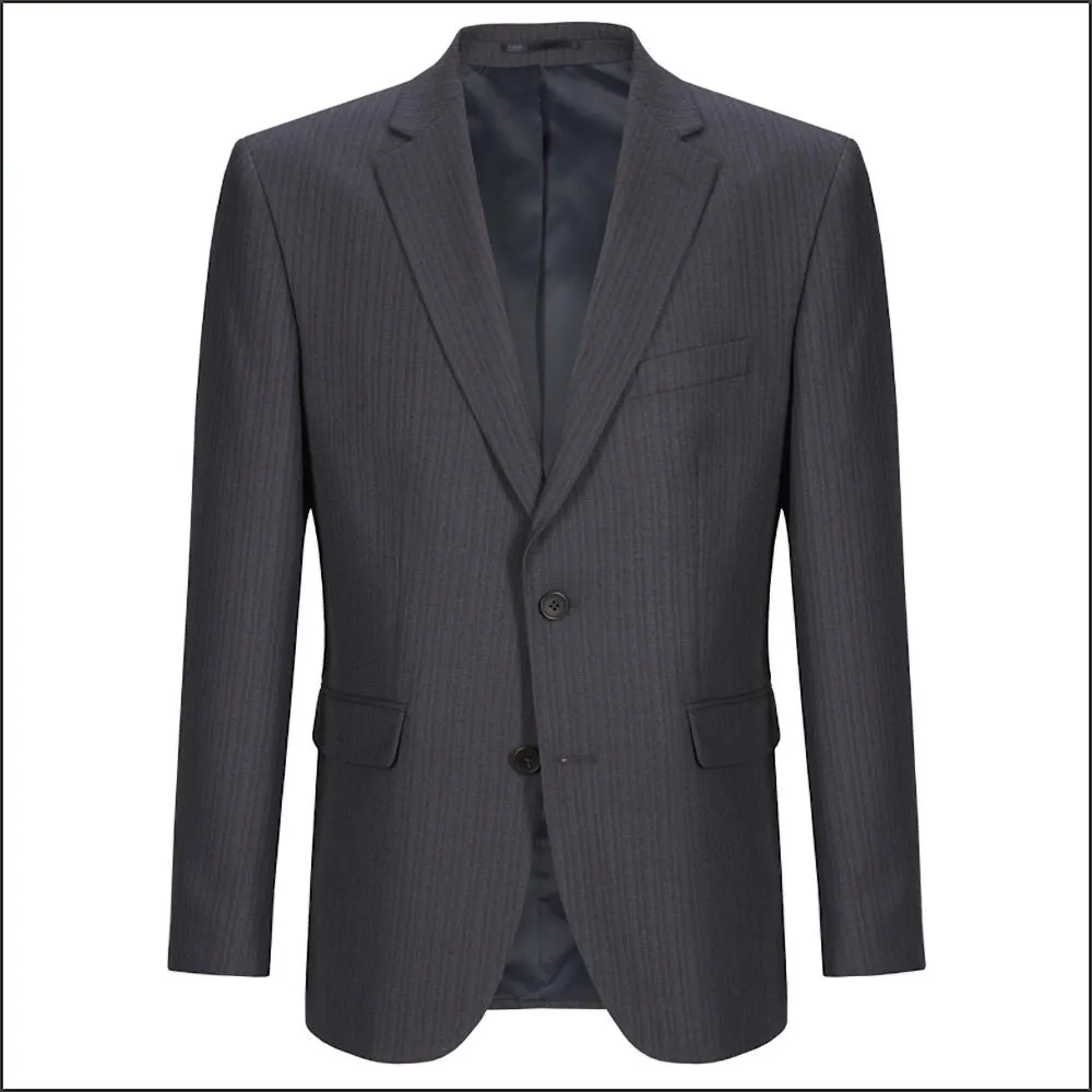 Wellington Grey/ Blue Stripe Suit