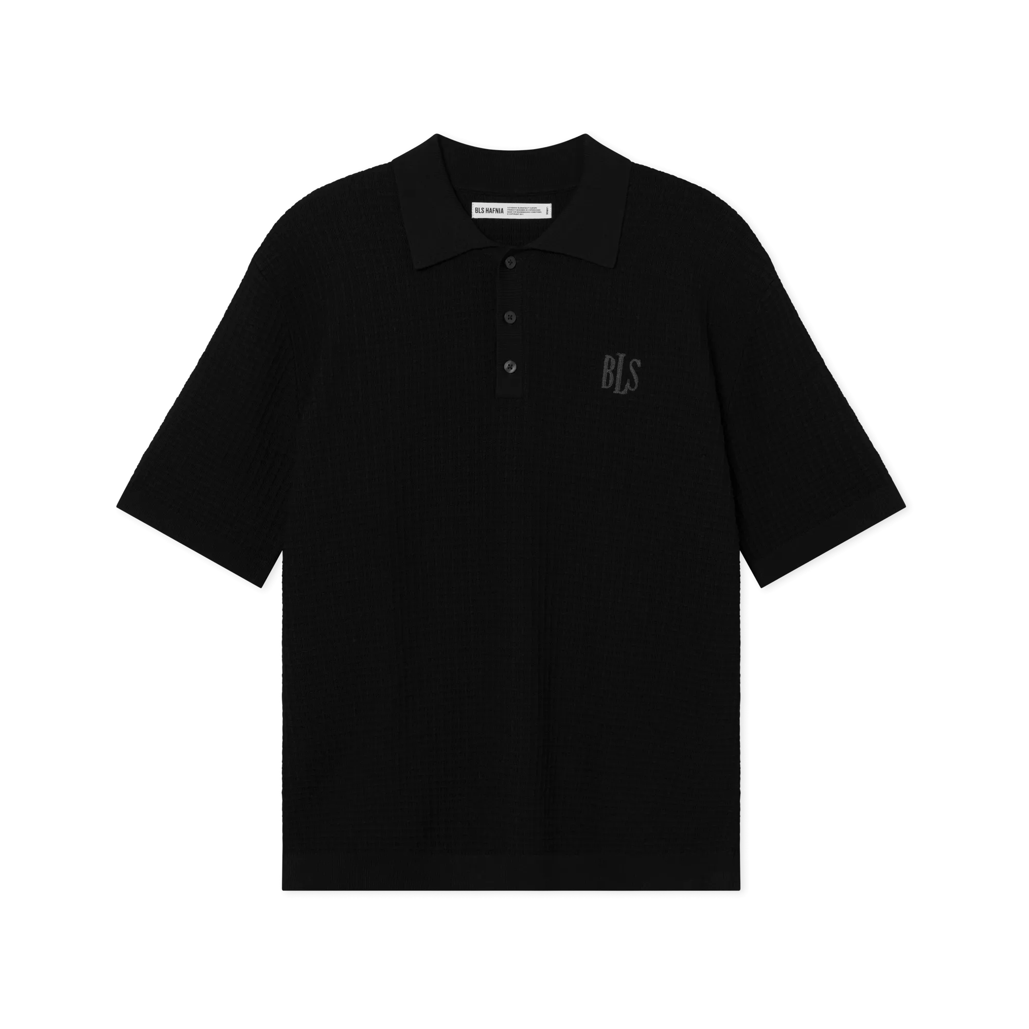 Wilkins Knit Polo - Black