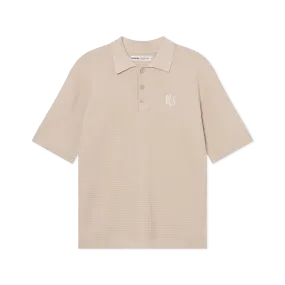 Wilkins Knit Polo - Light Brown