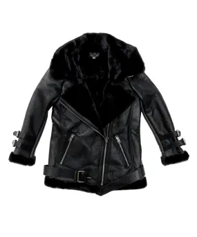 Women's Nappa Biker Sheepskin Jacket