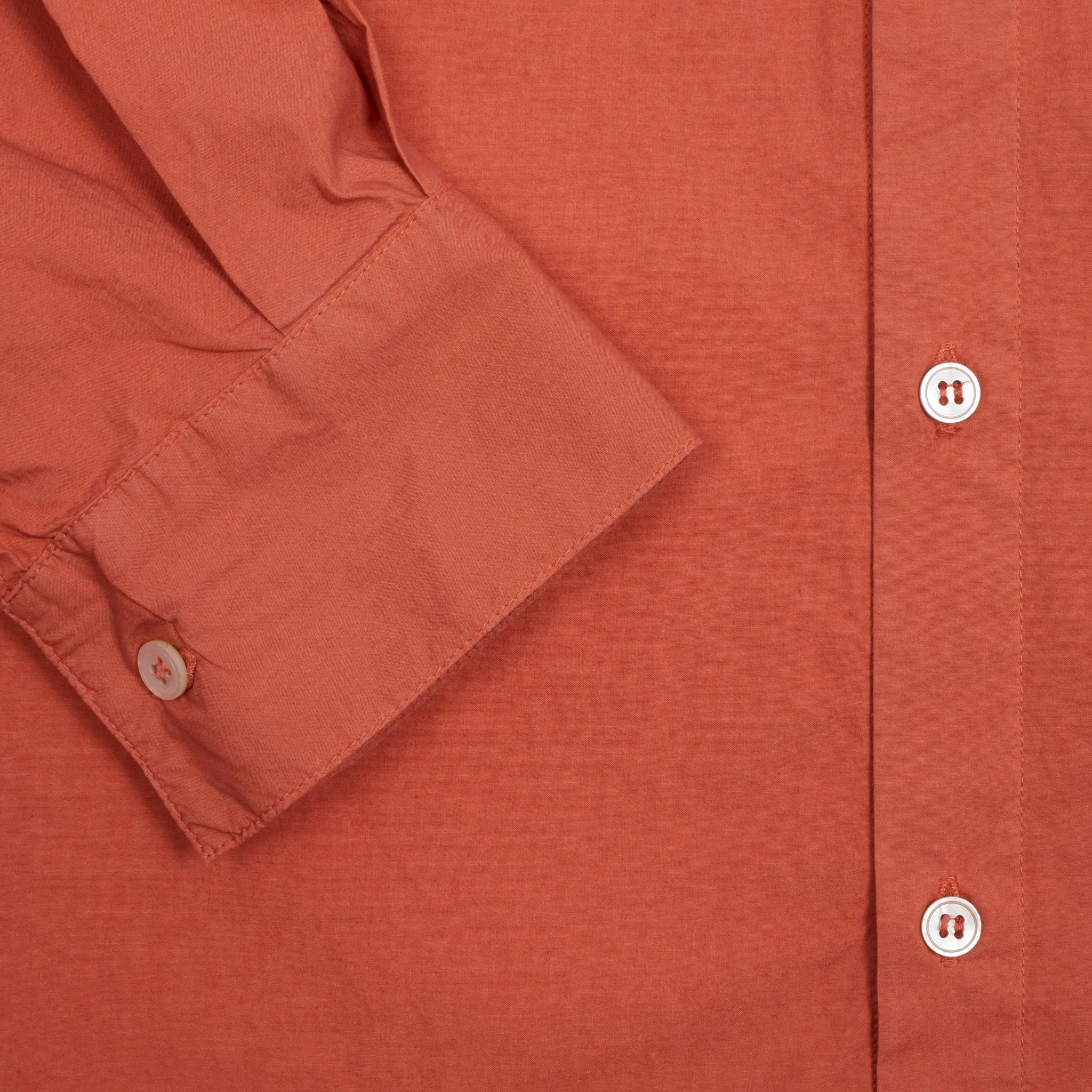 Wright   Doyle Hand Tie Shirt in Burnt Sienna